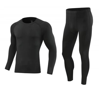 Men Bodybuilding Sportswear Clothes Fitness Suit Workout Pants Gym Muscle Elastic Compression Tights Skinny Running Tracksuit