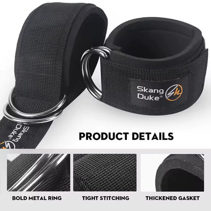 1/2PCS Padded Ankle Straps Ankle Straps for Cable Machines D-Ring Comfortable Gym Pulley Anklet Fitness Anklet for Gym Pulley