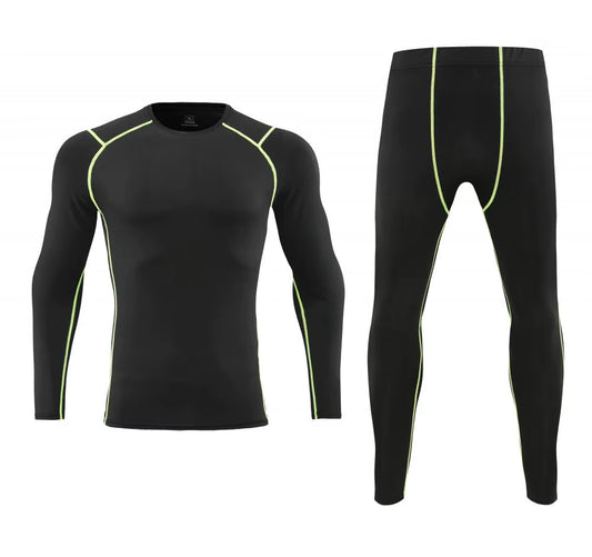 Men Bodybuilding Sportswear Clothes Fitness Suit Workout Pants Gym Muscle Elastic Compression Tights Skinny Running Tracksuit