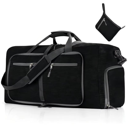 Gym Bag with Shoe Compartment Carry on Luggage Travel Bag Sports Bag Duffle Bag for Men and Women Foldable and Expandable
