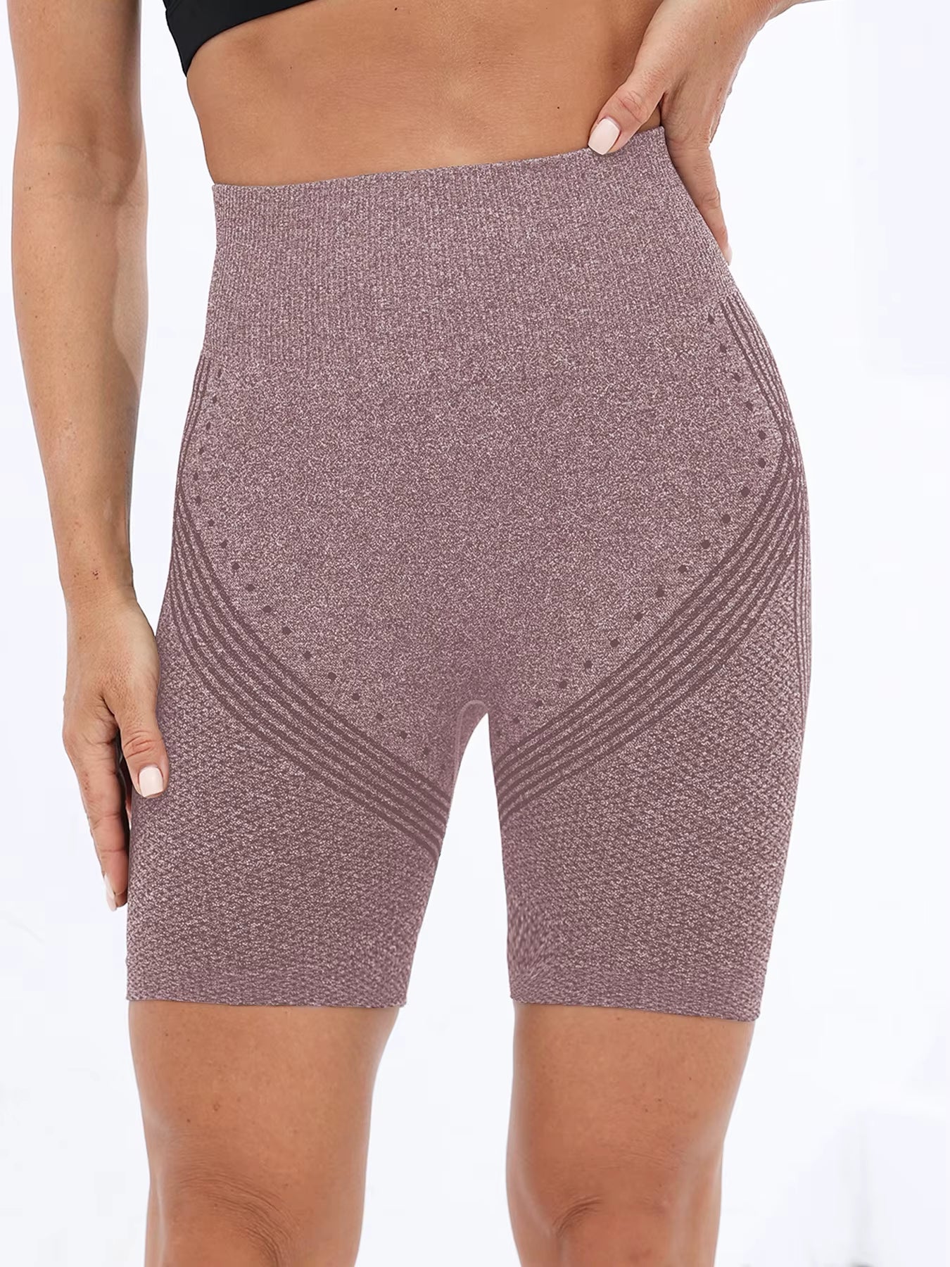 Nuevos Pantalones Cortos Deportivos Para Mujer, Pantalones Cortos Deportivos Sin Costuras Para Yoga, Pantalones Cortos De Cintura Alta