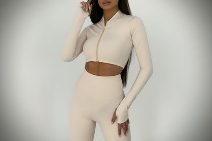 Gym Set Women Tracksuit Clearance Sale Yoga Suit for Fitness 2025 Sport Outfit for Woman Sportswear Pilates Clothes Khaki XL L