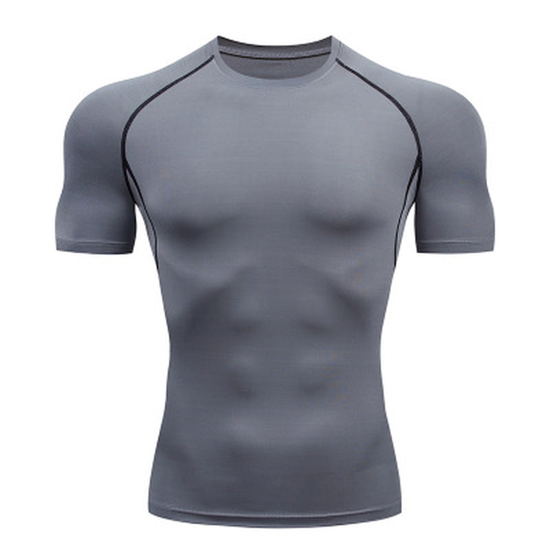 Solid Color Quick-Drying Bottoming Short Sleeve