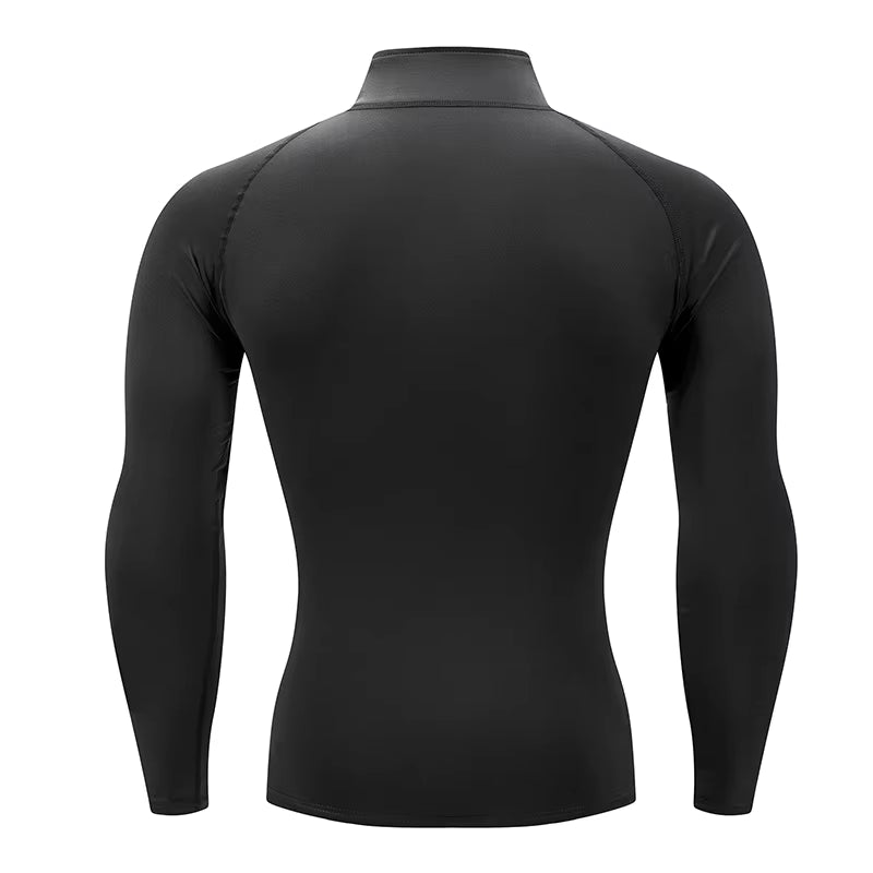 Men Sportswear Fitness Shirts Slim Long Sleeve Gym T-Shirt Running Top Tee Tights Training Compression Clothes Sport T Shirt Men