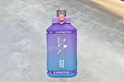 Botella de Agua Deportiva Portátil - 1.5L y 2.3L con Pajita de Silicona