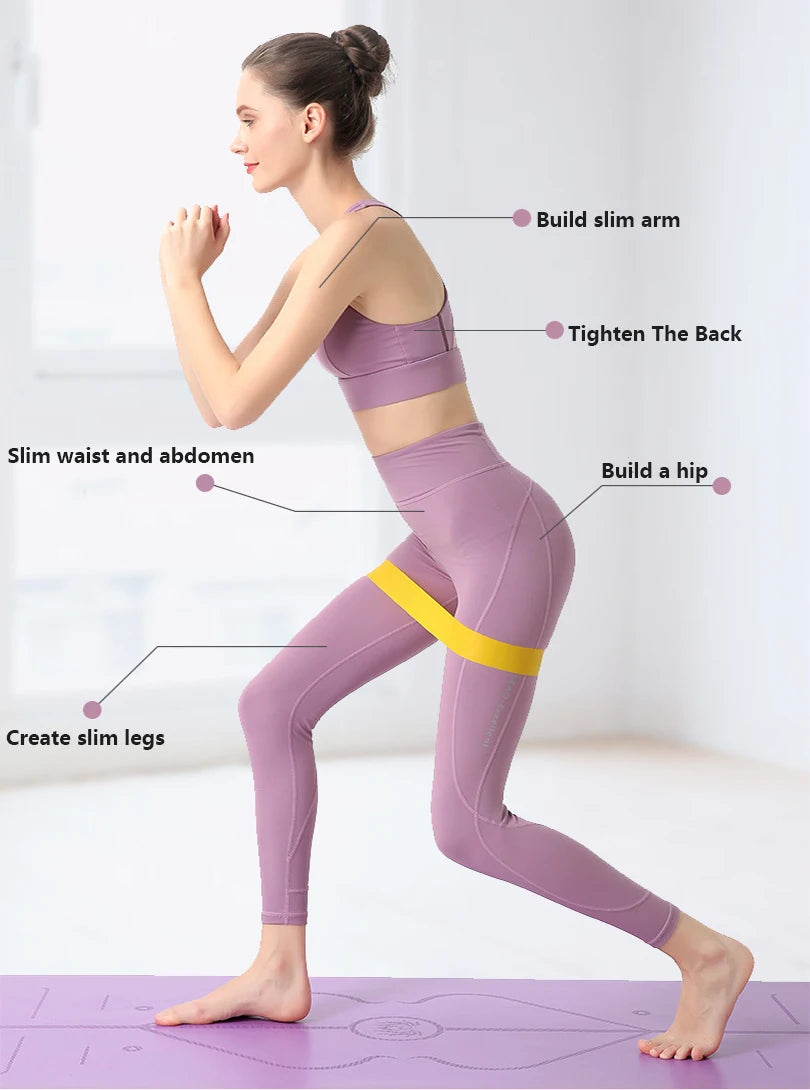 Equipo De Entrenamiento Físico Portátil, Bandas De Resistencia De Goma Para Yoga, Gimnasio, Goma Elástica, Fuerza, Pilates, Crossfit, Deportes De Peso Para Mujeres